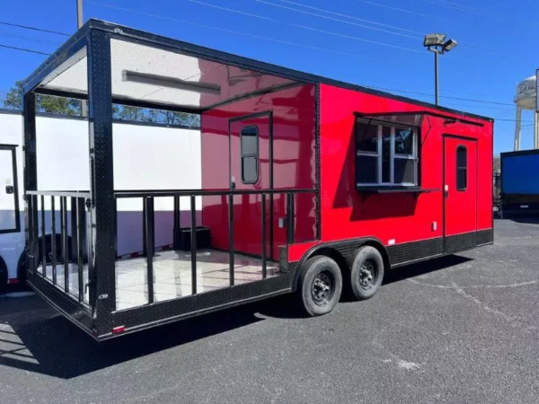2024 8.5X24 TA3 RED BBQ TRAILER - Image 3