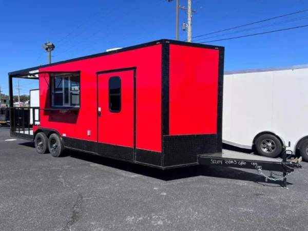 2024 8.5X24 TA3 RED BBQ TRAILER