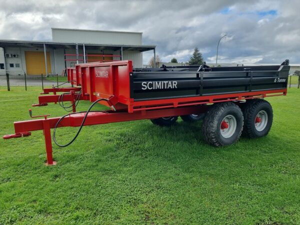 SCIMITAR 6 TONNE TANDEM AXLE TIP TRAILERS