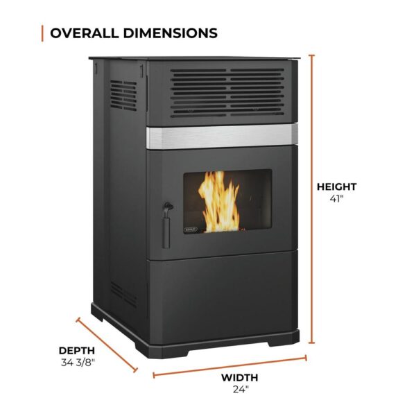 Drolet Pellet Stove with 125 lb. Hopper (2,600 sq. ft.) - Image 3