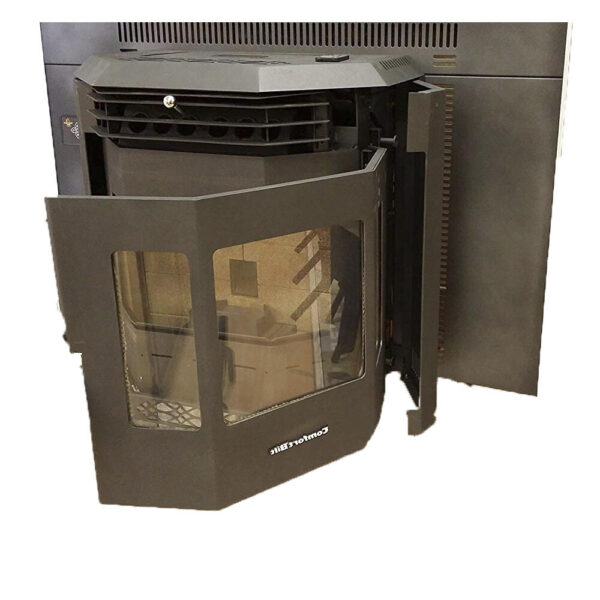 ComfortBilt™ Black Pellet Stove Fireplace Insert with 47 lb. Hopper (2,800 sq. ft.) - Image 3
